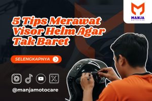 5 Tips Merawat Visor Helm Agar Tak Baret