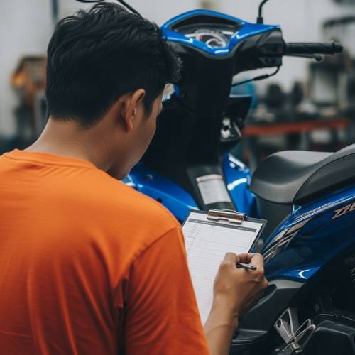 Proses Checklist Motor Manja Motocare