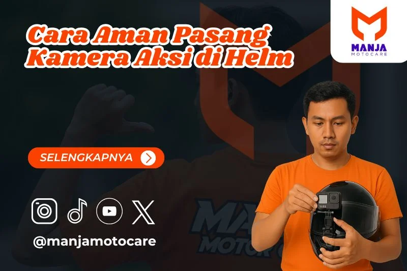 Cara Aman Pasang Kamera Aksi di Helm