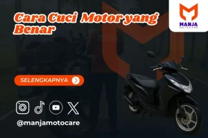cara cuci motor yang benar