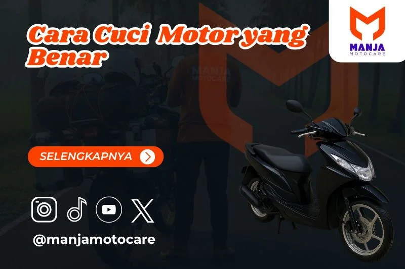cara cuci motor yang benar