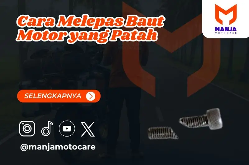 cara melepas baut motor yang patah