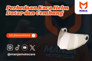 Perbedaan Kaca Helm Datar dan Cembung