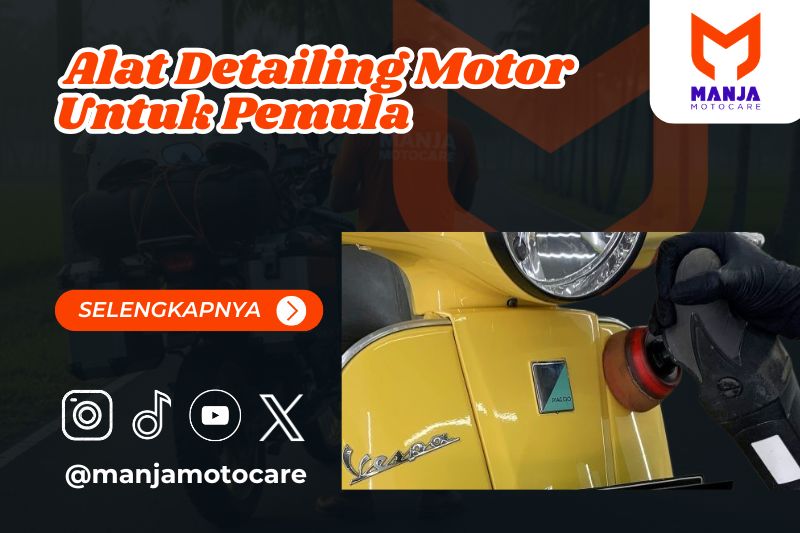alat detailing motor untuk pemula