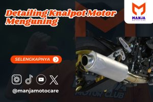 Detailing Knalpot Motor Menguning