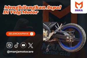 menghilangkan aspal di velg motor