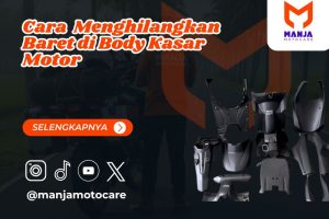 cara menghilangkan baret di body kasar motor​