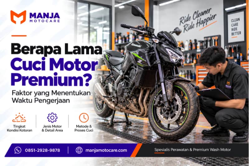 Tahapan Cuci Motor yang Memengaruhi Waktu Pengerjaan
